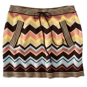 Missoni Zig Zag Mini Skirt for Target Multi Color Knit Mini M